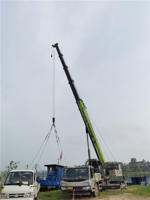 云浮市桥梁建设吊装案例